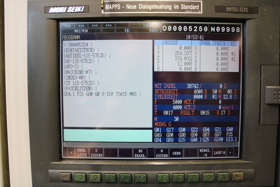 Cnc Auction Mori Seiki Nv 5000 5ax